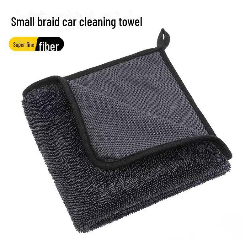 Super-Absorbent Microfiber Car Wash Towel - Lint-Free, Thick, Twisted Cloth for Wiping