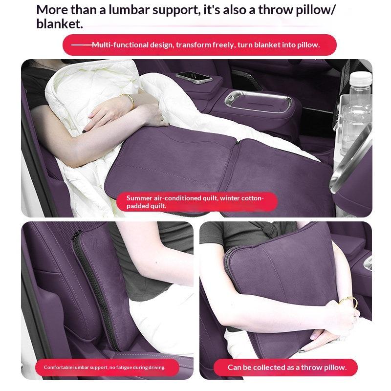 Fit For Leapmotor B10 B01 Lafa5 B05 Car Pillow Blanket Practical Air Conditioning Quilt Cushion Rear Seat Lumbar Support