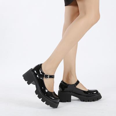 Mary Jane Schoenen Dames Platform Kantoor Jurk Schoenen Comfortabele Dikke Zool Casual Wandelschoenen