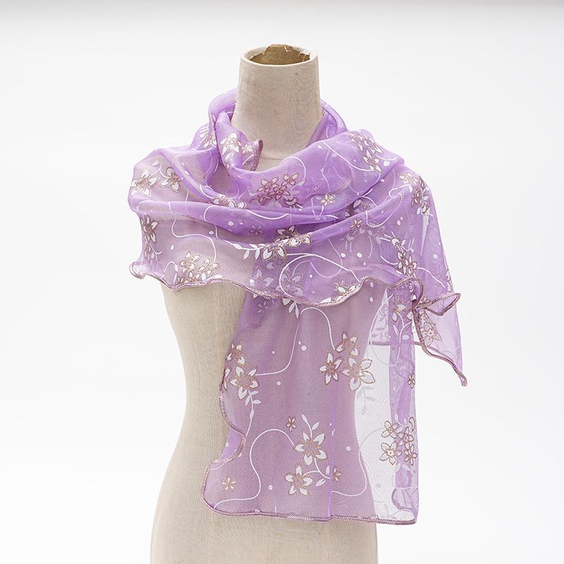 

Принтованный Сращенный Шарф Женский Модный Кружевной Шарф Модный и Универсальный one size