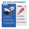 B03C 10Pcs Low Voltages Wire Connectors Solderless No Wire Stripping 2 Way 1 Pin Small Gauge Wire Connectors Easy Connection