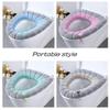 Pink Universal Soft Warm Washable Toilet Seat Cover Mat Set for Home Decor Closestool Mat Seat Case Toilet Lid Cover Accessories WBL