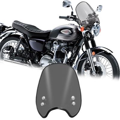 HUANGCJCJ Für W800 ABS W800SE W800 Cafe 2025 Motorrad Windschutzscheibe Luftverkleidung, Frontwind