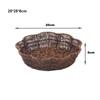 Retro Woven Imitation Rattan Fruit Plate  Wedding Candy Flower Storage