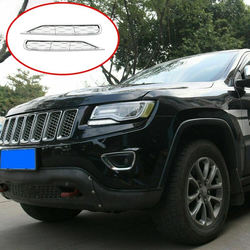 Headlight Cleaning Cover Trim Bezels For Jeep Grand Cherokee 2014-2016