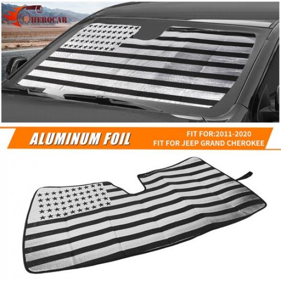 Windshield Visor Sunshade UV Protector for Jeep Grand Cherokee 11-21 Accessories