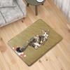 Dog Cooling Mat Cat Sleeping Rattan Reusable Thin Puppy Sleep Cushion Pet Cats Cool
