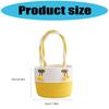 Gift Basket Empty, Woven Cotton Rope Basket Lightweight Handbag For Travel Outdoor Activities