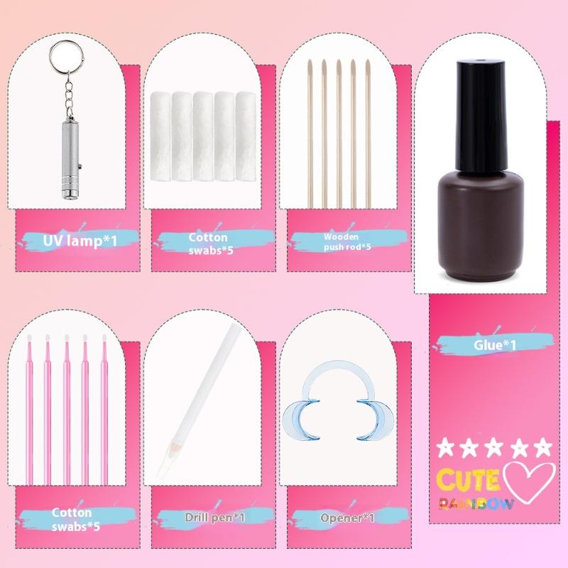 1 Set Dental Tooth Gems Crystal Glass Diamond Butterfly Shaped Ornament Diy Tools Various Shapes Color Teeth Jewelry Decorations