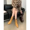 Eilyken Autumn Winter Pointed Toe Ankle  Boots Women Designer Vintage Thin Low Heel Shoes Modern SHort Botas Zapatos De Mujer