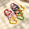 5Pcs New Heart Shaped Carabiner Hook Ring Keychain Keyrings Diy Jewelry Making Supplies Connector Buckles Accessories