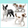 Small Breed Dog Pvc Animal Model Jack Russell Terrier Pet Figurine For Collectors