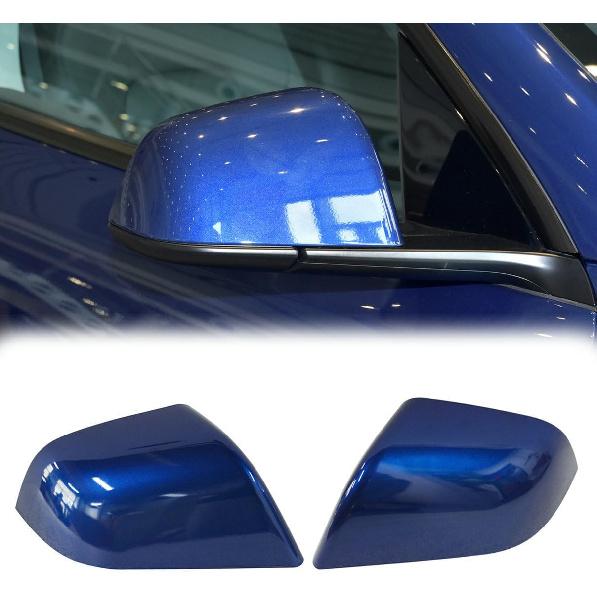 

Left & Right Side Rearview Mirror Cover Cap For Tesla Model 3 2017 2018 2019 2020 2021 2022 2023 2024 (Blue) Blue for Model Y