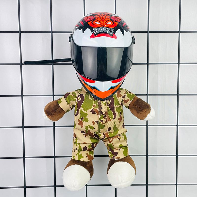 Racing Helmet Small Model Motorcycle Motorcycle Decoration Trunk Pendant Doll Home Decoration Collection Bear Helmet
