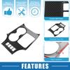ABSOPRO Carbon Fiber Style Black Center Console Cup Holder Panel Cover Interior Trim for Toyota Highlander 2014 2015 2016 2017 2018 2019