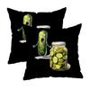 Hearts On Black Pillowcaseszipper Design, Decorative Pillowcase, 45X45 Cm Pillowcase
