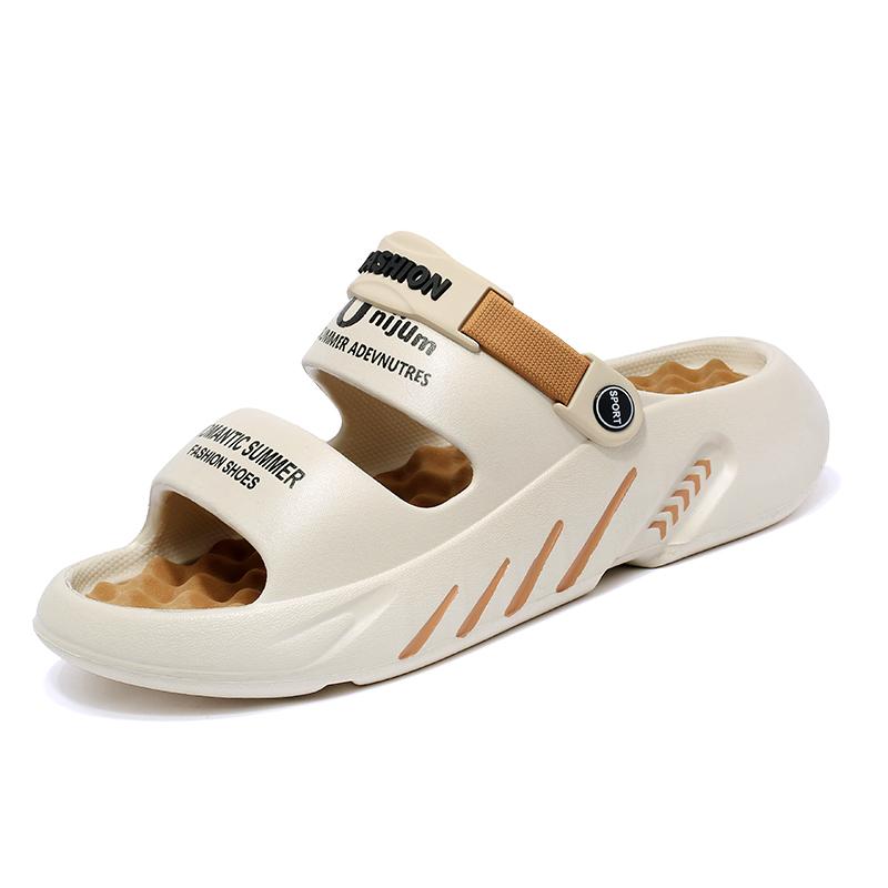 Summer Men's Massage Slippers Outdoor Sandals Beach Comfortable Soft Slides Indoor Casual Shoes