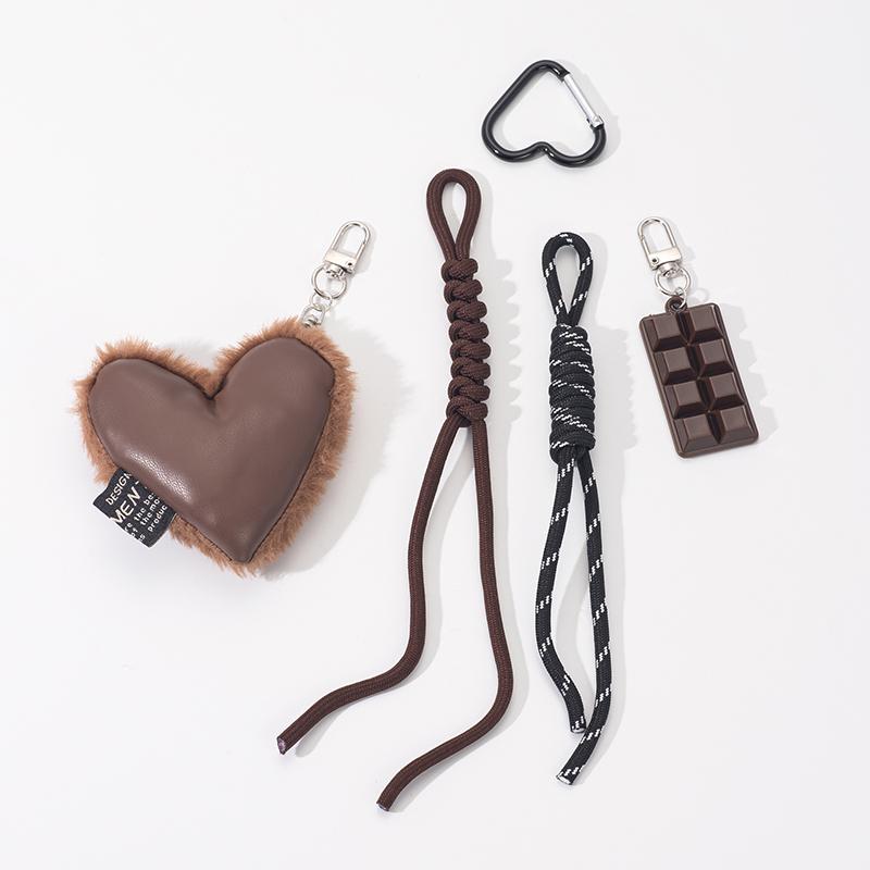 Yogodlns Creative New Fashion Love Shape Simple Handmade Braided Rope Bag Pendant Backpack Decoration Ornament