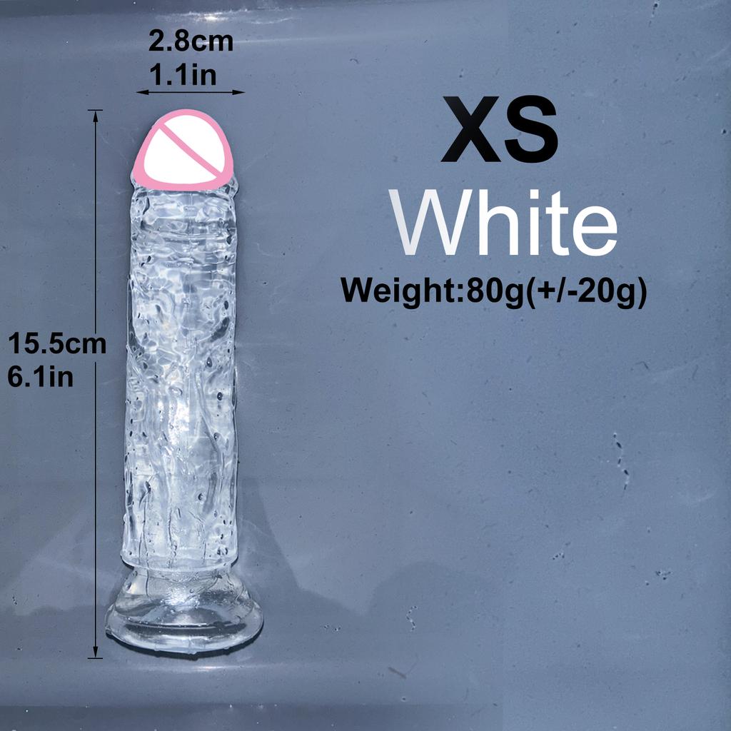 Cheap 5 Colors Small Transparent Dildo Suction Cup Jelly Dick Women Erotic Anal Sex Toys Soft Clitori Vaginal Masturbators Penis