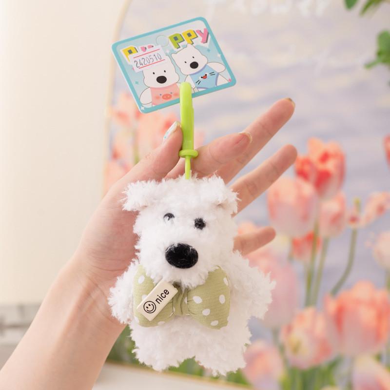 West Clothed Wear Highland White Terrier Dog Plush Toy Stuffed Animal Keychain