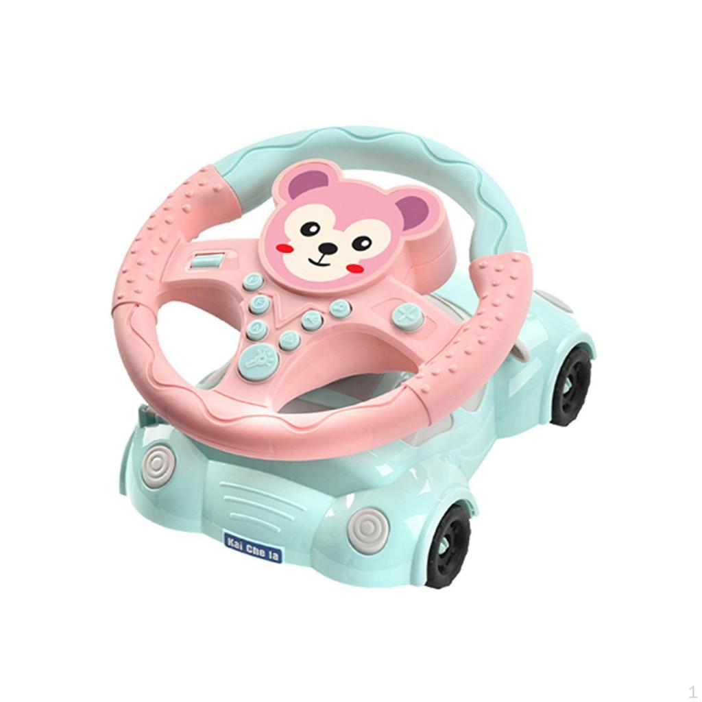Cars Simulation Driving Steering Wheel Kids Early Educational Toys Portable Pretend Play Toy Gift