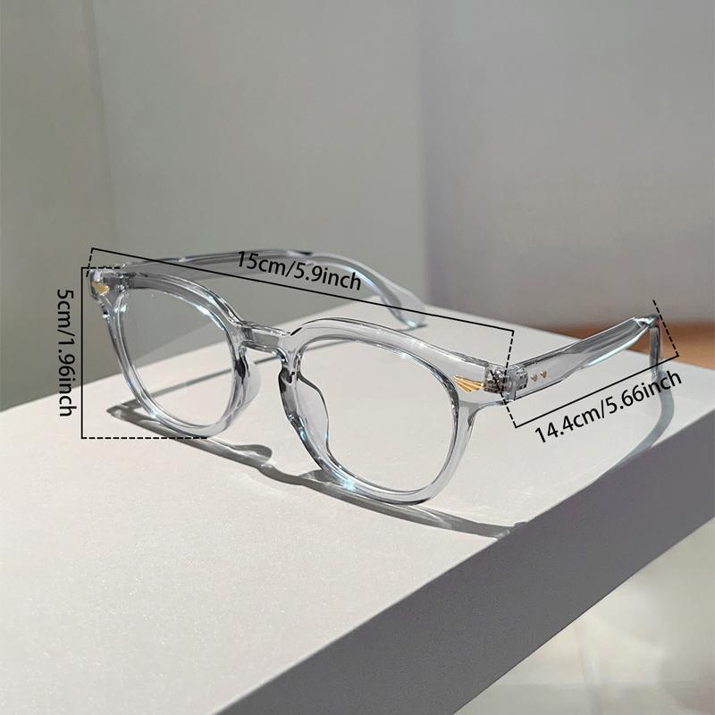 Vintage Round Glasses Women New Fashion Candy Color Rim Blue Light Blocking Optical Frames Trendy Korean Style Eyeglasses