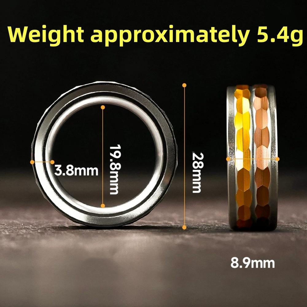1pc Exquisite Ratchet Magnetic EDC Fidget Ring Toy Ultra Thin Ring Aluminum Fashion Jewelry Stress Relief Toy for Adult Gifts