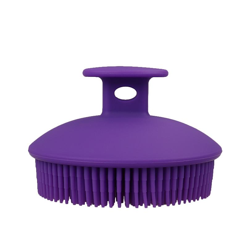Exfoliating Silicone Body Scrubber Silicone Bath Brush Silicone Shower Loofah for Gentle Exfoliating Long Lasting Lathers Well фиолетовый