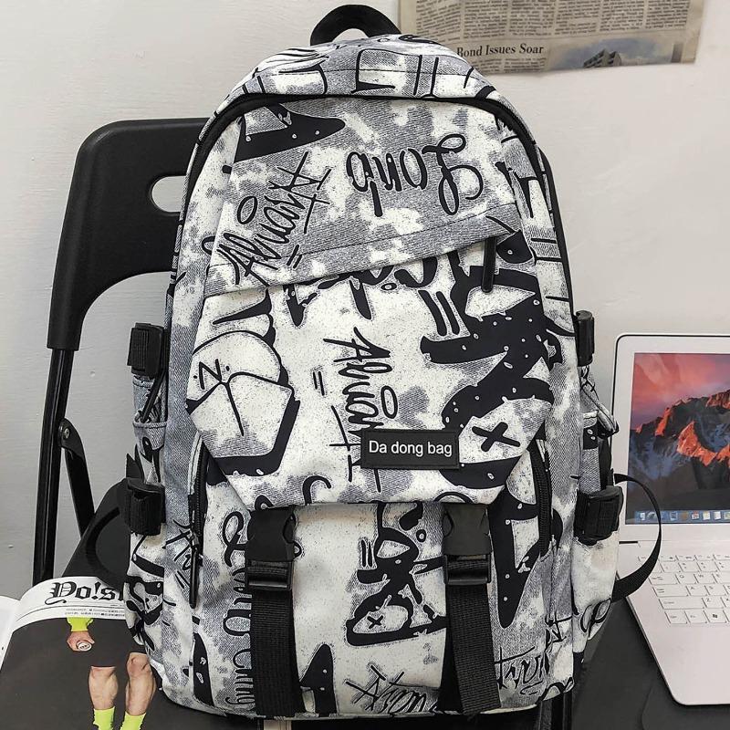 Schulrucksack für Kinder Grundschüler Mittelschüler Graffiti Schulrucksack Rucksack