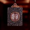 Qinghai Thangka Pendant: Eight Protectors Series, Semi-Hand-Painted Double-Sided Amulet with Guardian Deity.