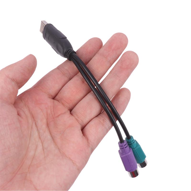 1Pc Diy Accessories Usb Male To Ps/2 Ps2 Female Converter Cable Cord Converter Adapter Keyboard Usb Receiver