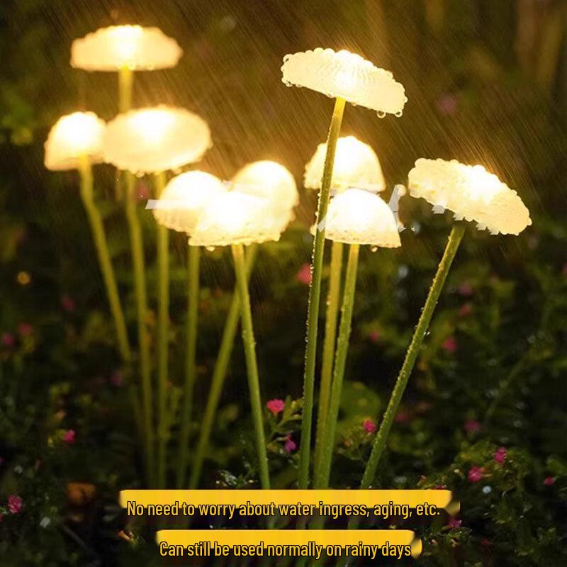 Solar Jellyfish & Mushroom Garden Lights