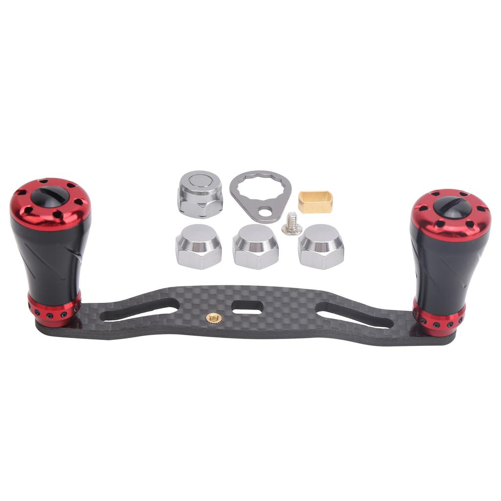 95MM Spinnrolle Schwinghebelgriff Links Rechts Angelrad Knauf ErsatzSchwarz Rot