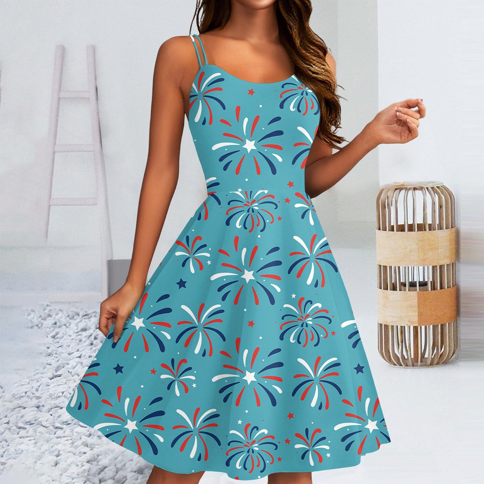 

Женское сексуальное платье с открытыми плечами в стиле панк-винтаж с принтом «День независимости» XXL