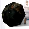1pc Tree of Gondor Automatic Folding Umbrella - Compact 8-Rib Design, Durable Plastic & Iron1224L