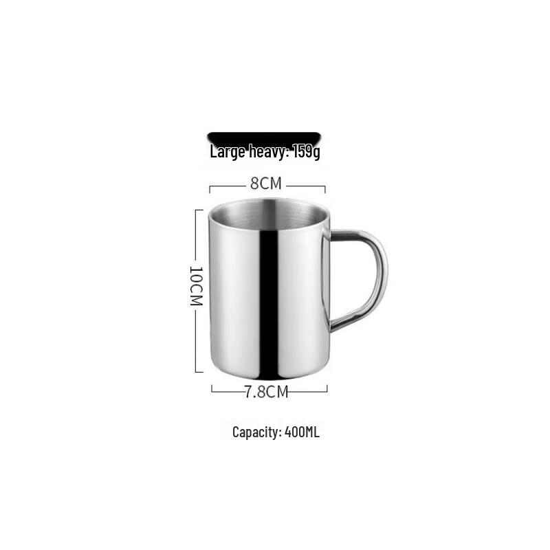 304 Stainless Steel Mug with Handle