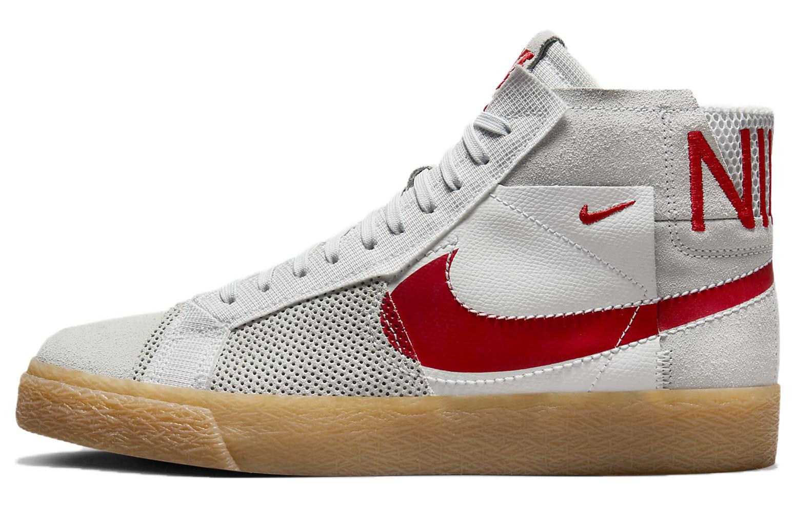 

Nike Sb Zoom Blazer Mid Premium Deconstructed White University Red Gum FD5113-100 42.5