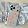 Fresh Pink Lily iPhone 17 Pro Max Case with Chain for New Models