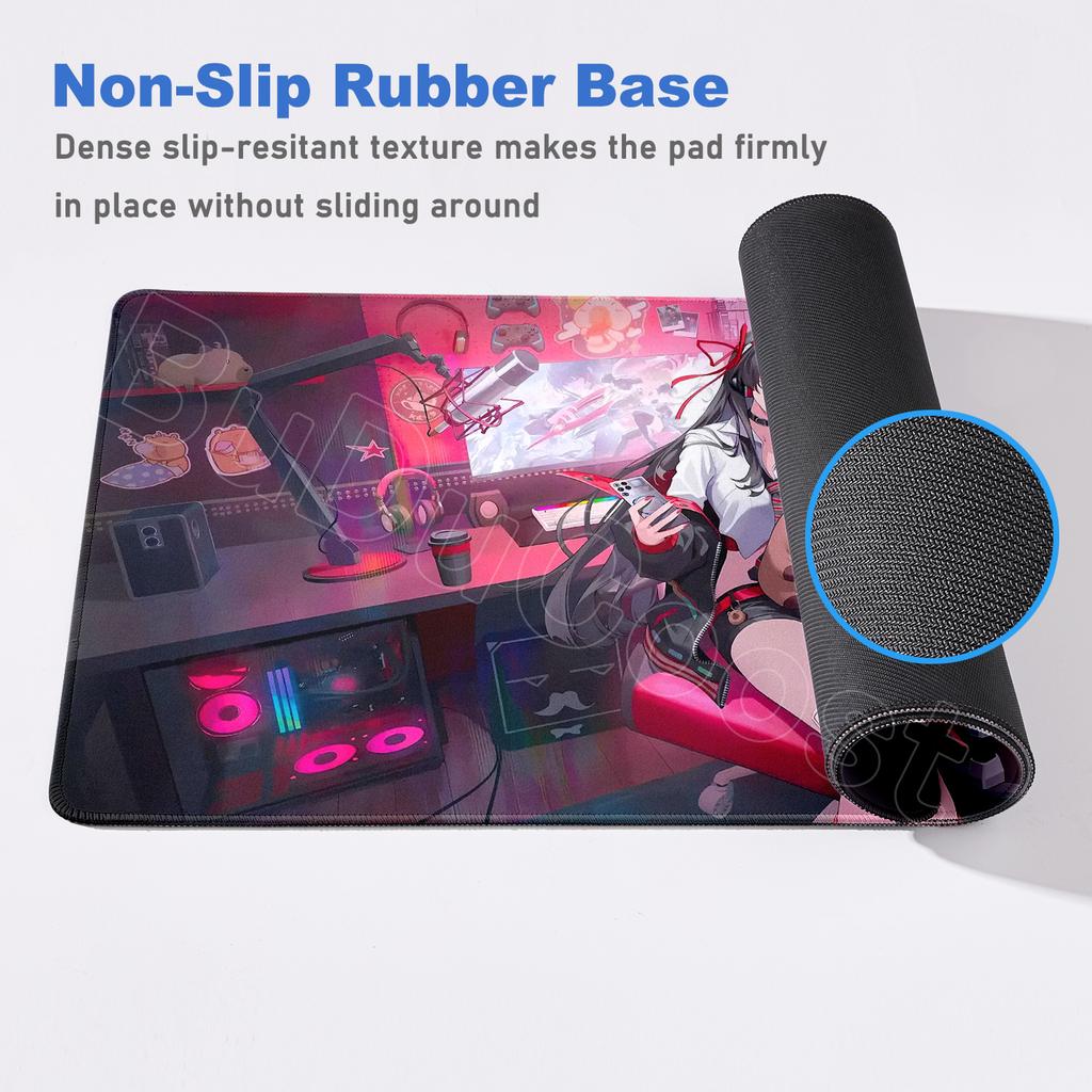 Official BuDuCoost New Wallpaper Wuthering Waves Chisa Mouse Pad Gaming Mousepad Anime Girl Desk Mat E-Sports Office PC Mice Mat