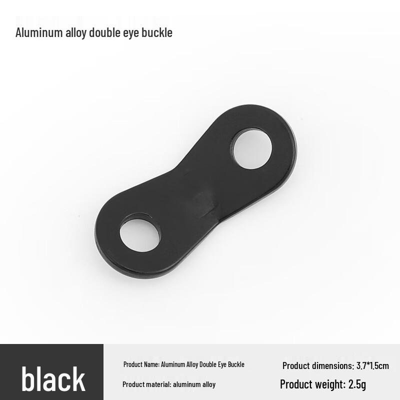 OEING Outdoor Aluminum Alloy Guy Line Adjuster 60 Pieces