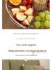 High Transparency Thickened Fruit and Nut Display Plate for Living Room