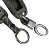 Silikon-Carbon-Faser-Autoschlüssel-Fob-Hülle für Ford Focus Mondeo Explorer Mustang Smart Remote 3 4-Tasten-Schutz