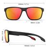 HAAYOT and Polarized Sports Lightweight and Durable TR90 UV for and Matte Black and Orange Men's Women's Sunglasses, Frame, 100% Protection, Fishing,
