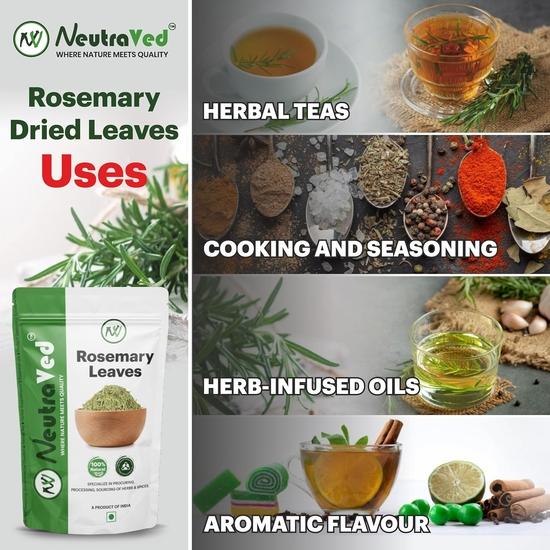NeutraVed Combo Of Rosemary Horsetail Leaves for Hair Growth, Skin & Bone Health| - (50g Each) Rosemary Leaves & Horsetail Leaves - 100g