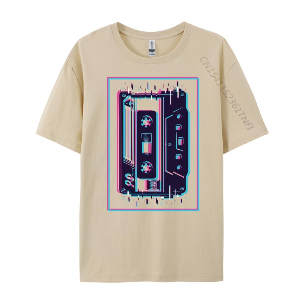 Aesthetic Mixtape 80s 90s Cassette Shirts Graphic Tee Men Cotton Camisetas De Hombre Free Shipping Clothes Casual