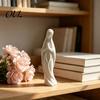Sacred Prayer Sculpture Praying Virgin Mary Statue, Minimalist Blessed Sculpture, Spiritual Office Desk Decor Religious Figurine for Home Altar