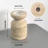 New Natural Marble Travertine Candle Holder Double-sided Design Home Decor Desktop Aromatherapy Stand Christmas Handmade Durable