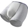 YOUKESHU 10A Antibacterial Men's Cotton Boxer Briefs with Mulberry Silk Gusset, 3-Pack