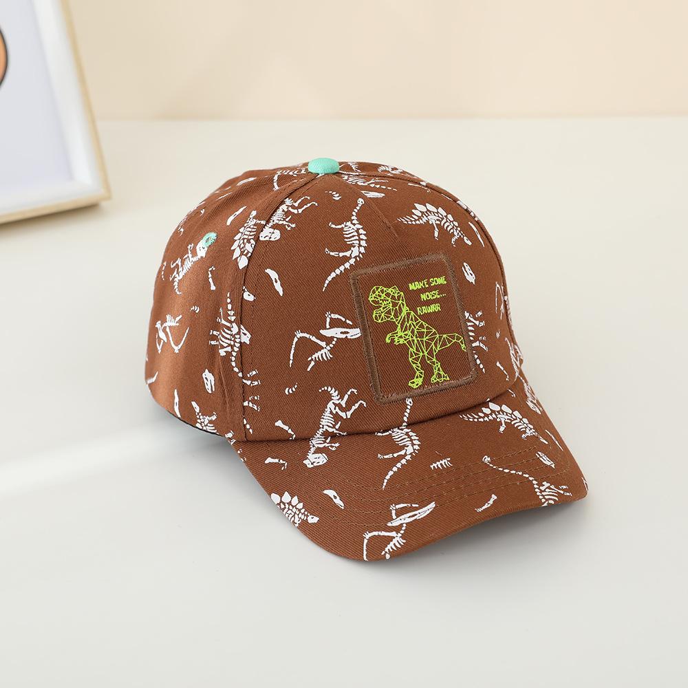 JYL TS DIY Dinosaur Kids Cap Cartoon Sun Protection Hat Cotton