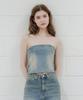 Pandora Fit Raw Denim Tube Top